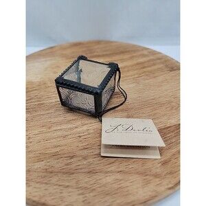 J. Devlin Glass Art Glass Trinket Box 1.5x1.5